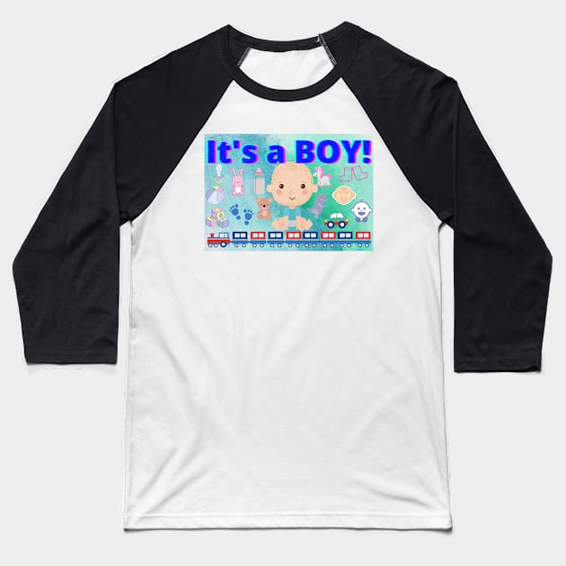 It's a Boy Baseball T-Shirt by BRIJLA